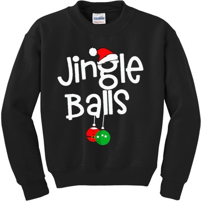 Jingle Balls Tinsel Tits Funny Couple Christmas Pajama Xmas Kids Sweatshirt