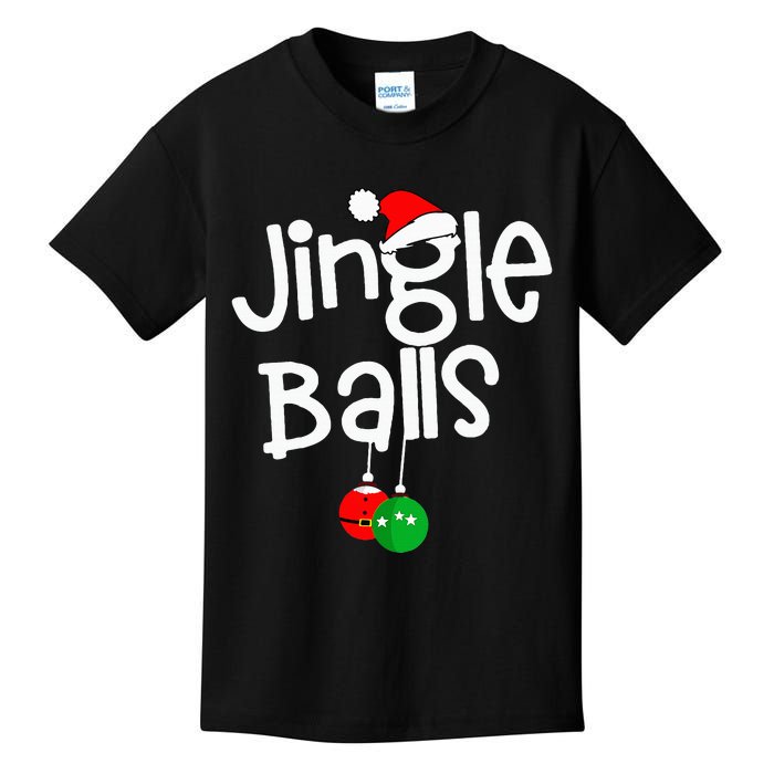 Jingle Balls Tinsel Tits Funny Couple Christmas Pajama Xmas Kids T-Shirt