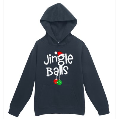 Jingle Balls Tinsel Tits Funny Couple Christmas Pajama Xmas Urban Pullover Hoodie