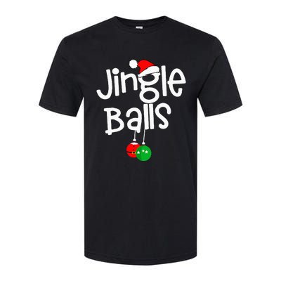 Jingle Balls Tinsel Tits Funny Couple Christmas Pajama Xmas Softstyle CVC T-Shirt