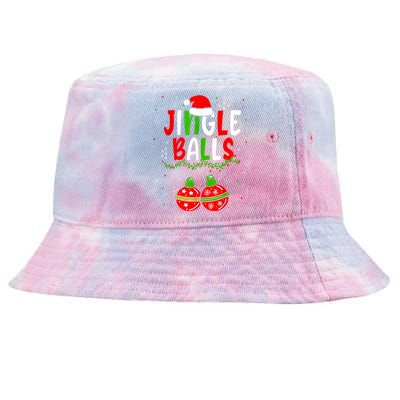 Jingle Balls Tinsel Tits Funny Matching Couple Chestnuts Tie-Dyed Bucket Hat