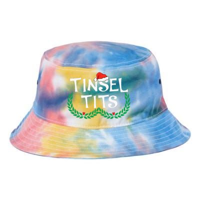 Jingle Balls Tinsel Tits Funny Couple Christmas Pajama Xmas Tie Dye Newport Bucket Hat