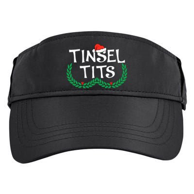 Jingle Balls Tinsel Tits Funny Couple Christmas Pajama Xmas Adult Drive Performance Visor