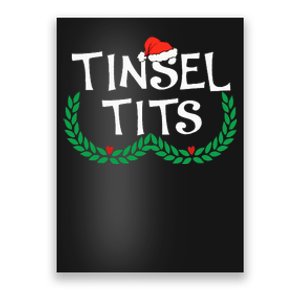 Jingle Balls Tinsel Tits Funny Couple Christmas Pajama Xmas Poster