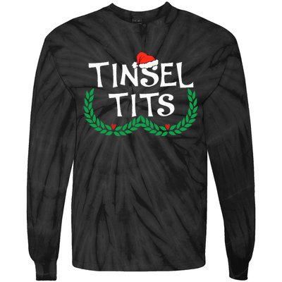 Jingle Balls Tinsel Tits Funny Couple Christmas Pajama Xmas Tie-Dye Long Sleeve Shirt