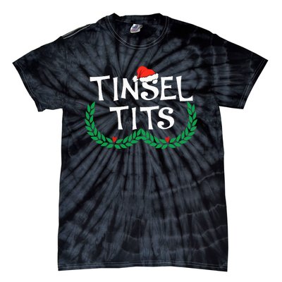 Jingle Balls Tinsel Tits Funny Couple Christmas Pajama Xmas Tie-Dye T-Shirt