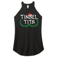 Jingle Balls Tinsel Tits Funny Couple Christmas Pajama Xmas Women's Perfect Tri Rocker Tank