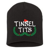 Jingle Balls Tinsel Tits Funny Couple Christmas Pajama Xmas Short Acrylic Beanie