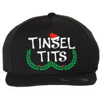 Jingle Balls Tinsel Tits Funny Couple Christmas Pajama Xmas Wool Snapback Cap