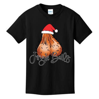 Jingle Balls Tinsel Tits Funny Christmas Matching Couple Kids T-Shirt