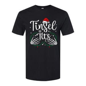 Jingle Balls Tinsel Tits Matching Xmas Couples Softstyle CVC T-Shirt