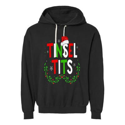 Jingle Balls Tinsel Tits Matching Chestnuts Christmas Couple Garment-Dyed Fleece Hoodie