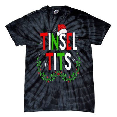 Jingle Balls Tinsel Tits Matching Chestnuts Christmas Couple Tie-Dye T-Shirt