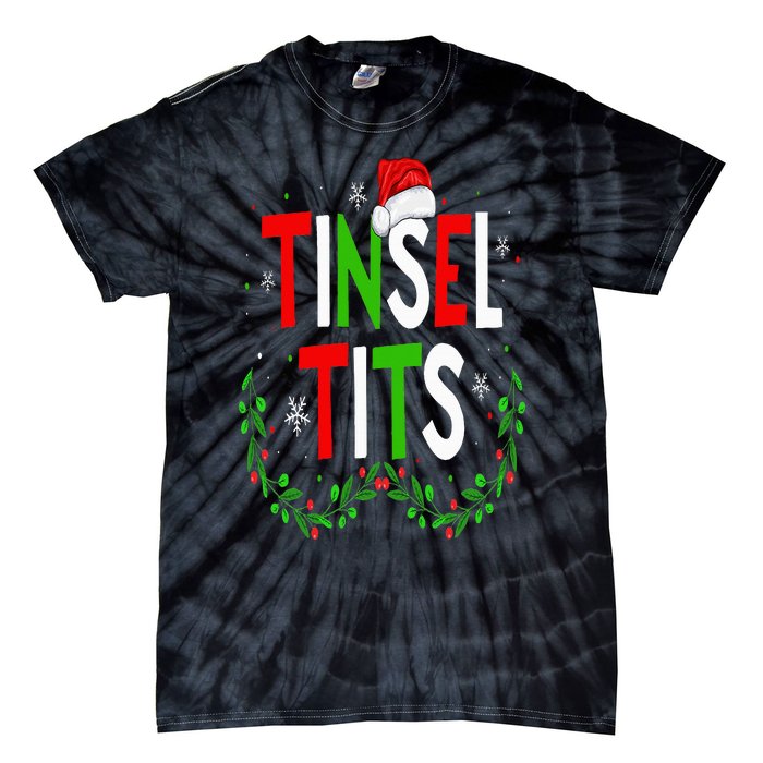 Jingle Balls Tinsel Tits Matching Chestnuts Christmas Couple Tie-Dye T-Shirt