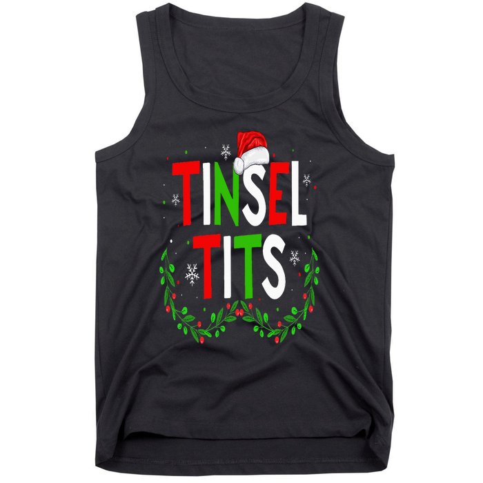 Jingle Balls Tinsel Tits Matching Chestnuts Christmas Couple Tank Top