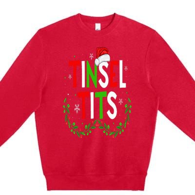 Jingle Balls Tinsel Tits Matching Chestnuts Christmas Couple Premium Crewneck Sweatshirt