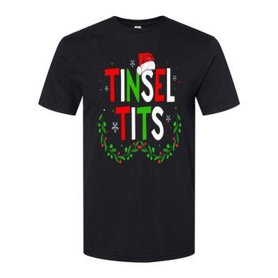 Jingle Balls Tinsel Tits Matching Chestnuts Christmas Couple Softstyle CVC T-Shirt