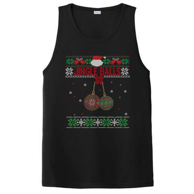 Jingle Balls Tinsel Tits Ugly Christmas Sweater Chestnuts Cool Gift PosiCharge Competitor Tank