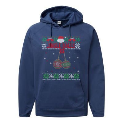 Jingle Balls Tinsel Tits Ugly Christmas Sweater Chestnuts Cool Gift Performance Fleece Hoodie