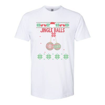 Jingle Balls Tinsel Tits Ugly Christmas Sweater Chestnuts Cool Gift Softstyle® CVC T-Shirt