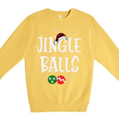 Jingle Balls Tinsel Tits Chestnuts Christmas Couple Matching Premium Crewneck Sweatshirt