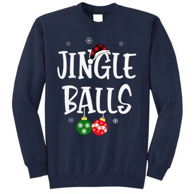 Jingle Balls Tinsel Tits Chestnuts Christmas Couple Matching Tall Sweatshirt