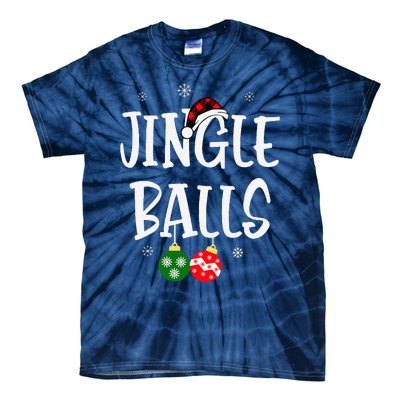 Jingle Balls Tinsel Tits Chestnuts Christmas Couple Matching Tie-Dye T-Shirt