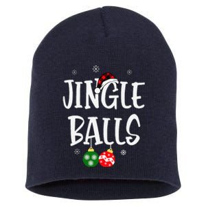 Jingle Balls Tinsel Tits Chestnuts Christmas Couple Matching Short Acrylic Beanie