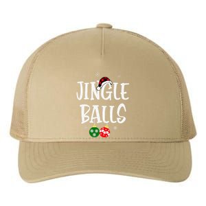 Jingle Balls Tinsel Tits Chestnuts Christmas Couple Matching Yupoong Adult 5-Panel Trucker Hat