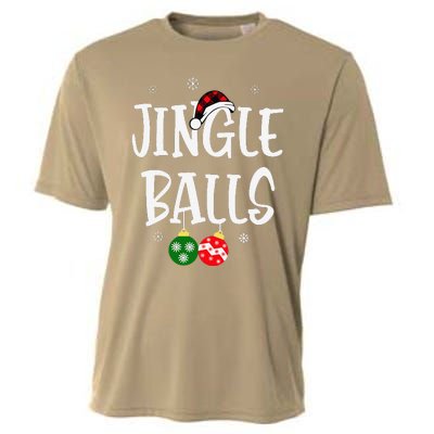 Jingle Balls Tinsel Tits Chestnuts Christmas Couple Matching Cooling Performance Crew T-Shirt