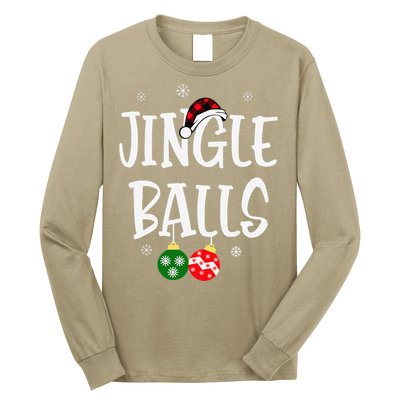 Jingle Balls Tinsel Tits Chestnuts Christmas Couple Matching Long Sleeve Shirt