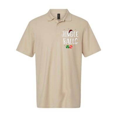 Jingle Balls Tinsel Tits Chestnuts Christmas Couple Matching Softstyle Adult Sport Polo