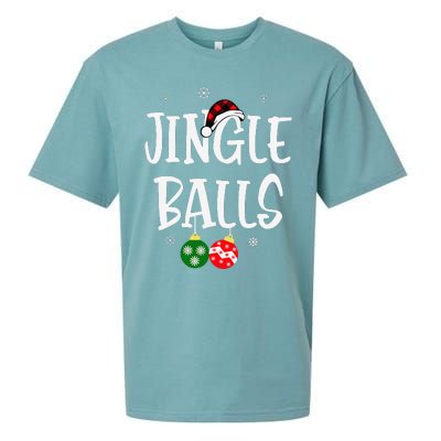 Jingle Balls Tinsel Tits Chestnuts Christmas Couple Matching Sueded Cloud Jersey T-Shirt