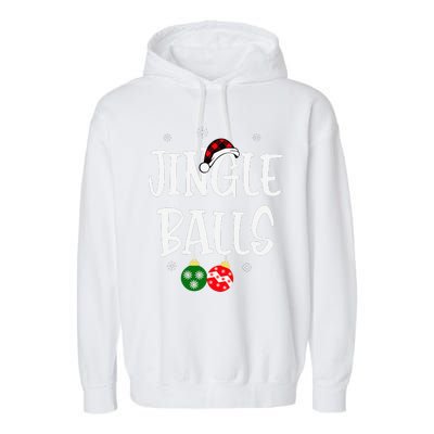 Jingle Balls Tinsel Tits Chestnuts Christmas Couple Matching Garment-Dyed Fleece Hoodie