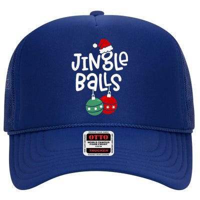 Jingle Balls Tinsel Tits Matching Chestnuts Christmas Couple High Crown Mesh Back Trucker Hat