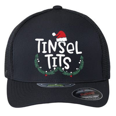 Jingle Balls Tinsel Tits Couples Christmas Matching Couple Flexfit Unipanel Trucker Cap