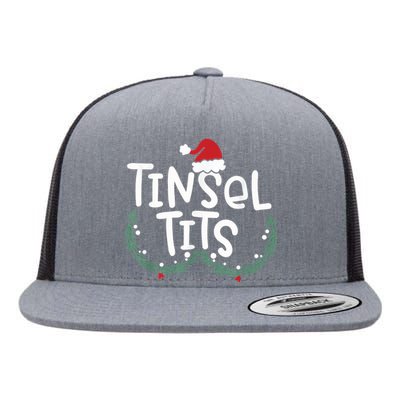 Jingle Balls Tinsel Tits Couples Christmas Matching Couple Flat Bill Trucker Hat