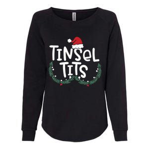 Jingle Balls Tinsel Tits Couples Christmas Matching Couple Womens California Wash Sweatshirt