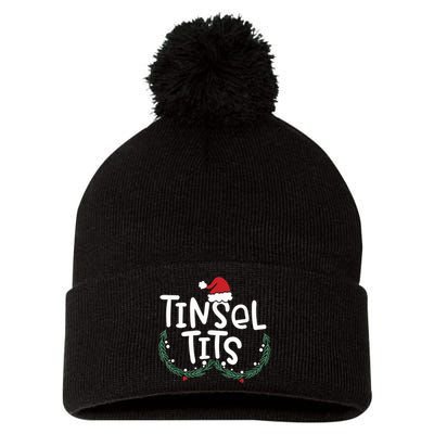 Jingle Balls Tinsel Tits Couples Christmas Matching Couple Pom Pom 12in Knit Beanie