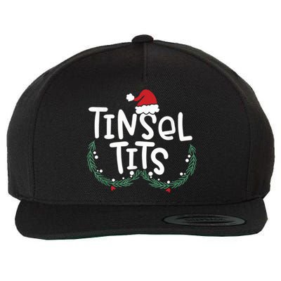 Jingle Balls Tinsel Tits Couples Christmas Matching Couple Wool Snapback Cap