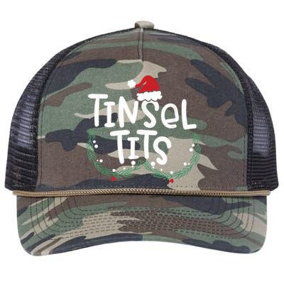 Jingle Balls Tinsel Tits Couples Christmas Matching Couple Retro Rope Trucker Hat Cap