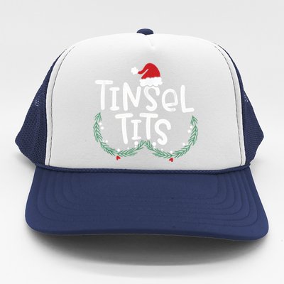 Jingle Balls Tinsel Tits Couples Christmas Matching Couple Trucker Hat