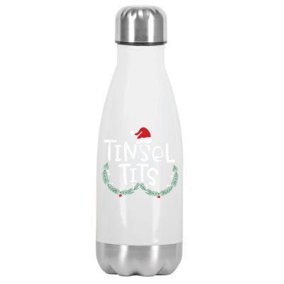 Jingle Balls Tinsel Tits Couples Christmas Matching Couple Stainless Steel Insulated Water Bottle