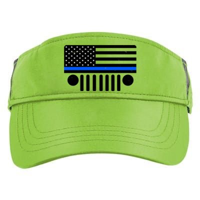 Blue Thin Line American Flag Car Off Roading Adult Drive Performance Visor