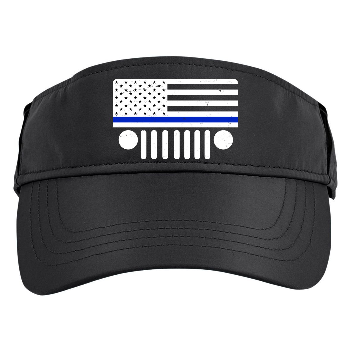 Blue Thin Line American Flag Car Off Roading Adult Drive Performance Visor