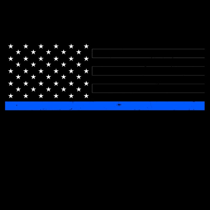 Blue Thin Line American Flag Car Off Roading Mug