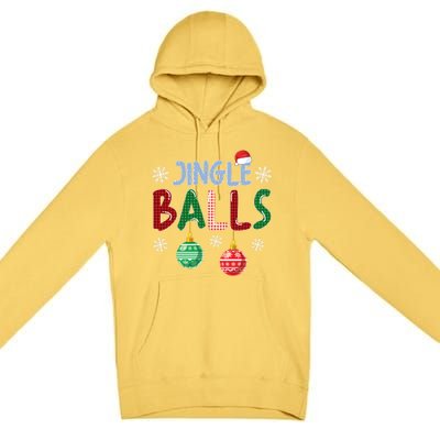 Jingle Balls Tinsel Tits Funny Matching Couple Christmas Gift Premium Pullover Hoodie