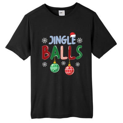 Jingle Balls Tinsel Tits Funny Matching Couple Christmas Gift Tall Fusion ChromaSoft Performance T-Shirt