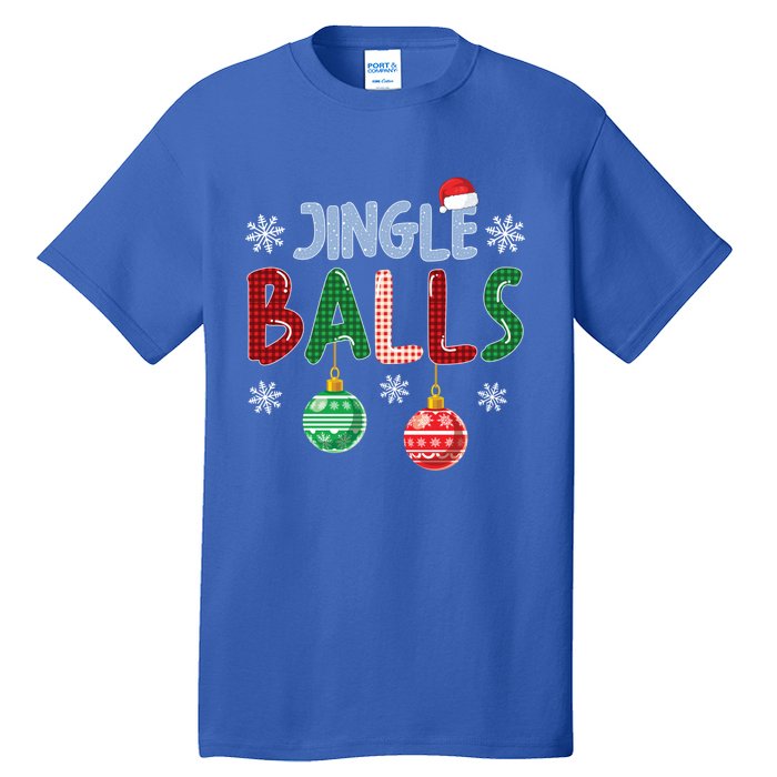 Jingle Balls Tinsel Tits Funny Matching Couple Christmas Gift Tall T-Shirt