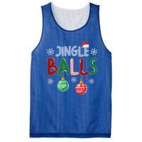 Jingle Balls Tinsel Tits Funny Matching Couple Christmas Gift Mesh Reversible Basketball Jersey Tank